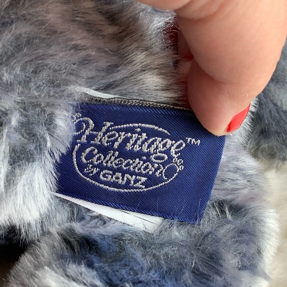 Vintage 1999 GANZ Heritage Collection Blue Grey Plush Stuffed Bear CHRISTIAN - Picture 6 of 10